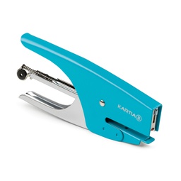 [80408] CUCITRICE A PINZA TURCHESE MAX 200 PUNTI KARTIA