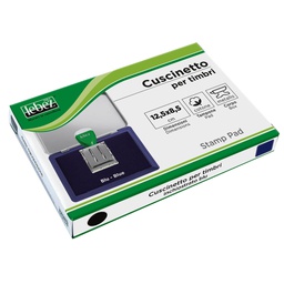 [26354] CUSCINETTO TIMBRI 12,5X8,5CM BLU ART.1481-BL LEBEZ