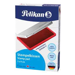 [30447] CUSCINETTO TIMBRI 7X11CM PELIKAN N.2 ROSSO