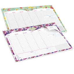 [97638] Desk Planner da scrivania 42x29,5cm Nature Flowers Pigna