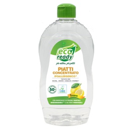 [94902] Detersivo piatti concentrato Limone ipoallergenico 0,50Lt Linea Eco Ready
