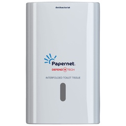 [91812] Dispenser Antibatterico Defend tech Carta Igienica Interfogliata