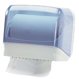 [61088] DISPENSER ASCIUGAMANI IN ROTOLO/ FOGLI TRASPARENTE/BIANCO MAR PLAST