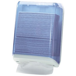 [61087] DISPENSER ASCIUGAMANI PIEGATI TRASPARENTE/BIANCO MAR PLAST