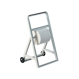 [61085] DISPENSER CAVALLETTO C/RUOTE PER BOBINE DI CARTA MAR PLAST