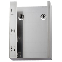 [86711] Dispenser per guanti monouso in acciaio inox