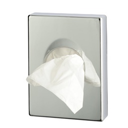 [70963] DISPENSER PER SACCHETTI IGIENICI in ABS CROMATO