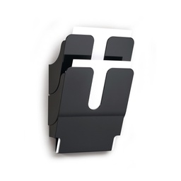 [65236] DISPLAY DA MURO CON 2 TASCHE A4 NERO FLEXIPLUS DURABLE