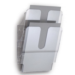 [65237] DISPLAY DA MURO CON 2 TASCHE A4 TRASPARENTE FLEXIPLUS DURABLE
