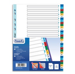 [89343] Divisori numerici PP A4 31 tacche col. Ass. Favorit