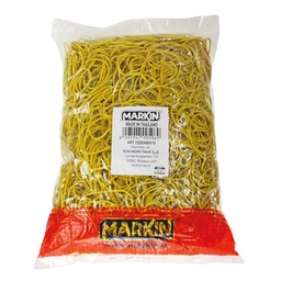 [72084] ELASTICO GOMMA GIALLO D80 SACCO DA 1KG Markin