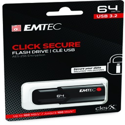 [EMTD64GB123] Emtec Memoria B120 Clicksecure 64GB