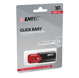 [EMTD16GB113] Emtec Memoria USB B110 USB3.2 Clickeasy 16GB rossa