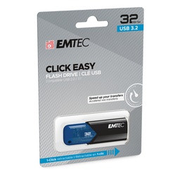 [EMTD32GB113] Emtec Memoria USB B110 USB3.2 Clickeasy 32GB blu