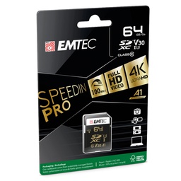[EMTD64GXC10P] Emtec SDXC 64GB Class10 Speedin