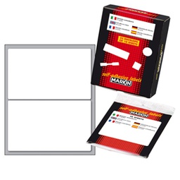 [78222] Etichetta adesiva bianca 115x70mm (10fogli x 2etichette Markin