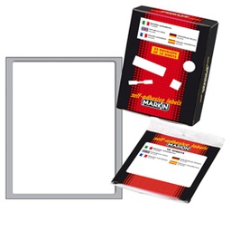 [78223] Etichetta adesiva bianca 142x110mm (10fogli x 1etichetta Markin
