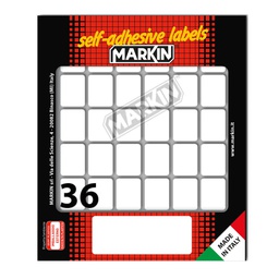 [31081] Etichetta adesiva bianca 22x17mm (10fogli x 36etichette Markin