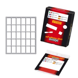 [31084] Etichetta adesiva bianca 27x17mm (10fogli x 30etichette Markin