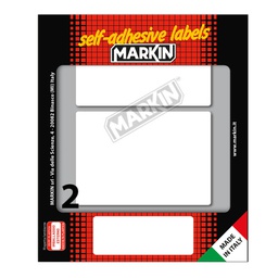 [31117] Etichetta adesiva bianca 95x66mm (10fogli x 2etichette Markin