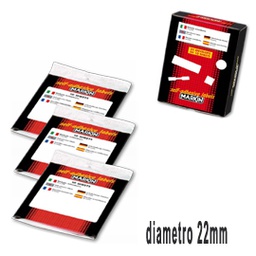 [36374] Etichetta adesiva bianca tonda D22mm (10fogli x 30etichette Markin