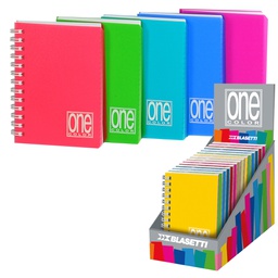 [70884] EXPO 14 MINIQUADERNI SPIRALATI PPL A6 12x17cm mix 6 colori ONE COLOR BLASETTI