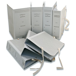 [73596] FALDONE con LEGACCI RIVETTATI 35X25cm dorso 20cm