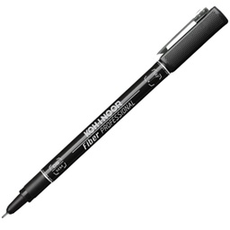 [81088] FINELINER PROFESSIONAL FIBER NERO 0,6MM