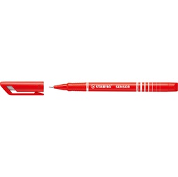 [80095] FINELINER STABILO SENSOR PUNTA 0.3MM ROSSO