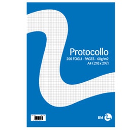 [71068] FOGLI PROTOCOLLO A4 60gr 20fg 4mm BM