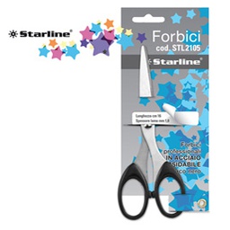 [STL2105] Forbici 16cm lama in acciaio impugnatura nera Starline