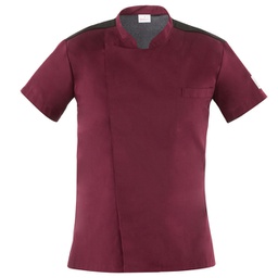 [96665] ***delist Giacca da cuoco Thiago a manica corta Tg. XL bordeaux
