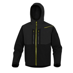 [89931] Giacca softshell Horten 2 Tg. XL nero/giallo