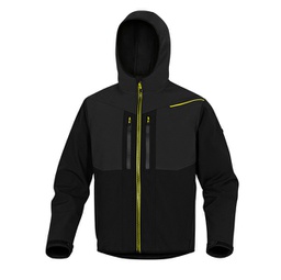 [89931] Giacca softshell Horten 2 Tg. XL nero/giallo
