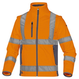 [86496] Giacca Softshell Moonlight 2 alta visibilitA' arancio fluo tg.XL DeltaPlus
