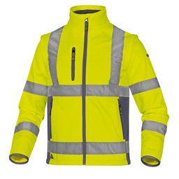[86491] Giacca Softshell Moonlight 2 alta visibilitA' giallo fluo tg.L DeltaPlus