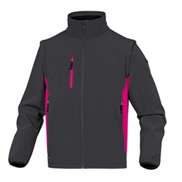 [86182] ***Giacca softshell MySen 2 Tg.L grigio/fucsia