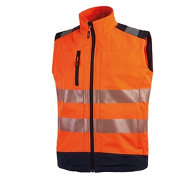 [89973] Gilet alta visibilitA' softshell Dany arancio fluo Taglia L U-Power (Delist