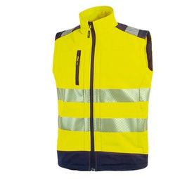 [89972] Gilet alta visibilitA' softshell Dany giallo fluo Taglia XL U-Power (Delist