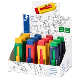 [92709] Gomma a scorrimento Staedtler® eraser involucro colori vivaci assortiti
