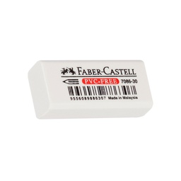 [77086] GOMMA MINI IN VINILE BIANCA PER MATITA FABER CASTELL