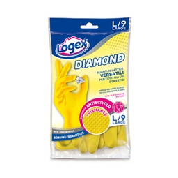 [88974] Guanti in lattice DIAMOND tg. L Giallo