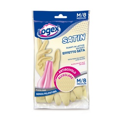 [88967] Guanti in lattice SATIN tg. M Crema