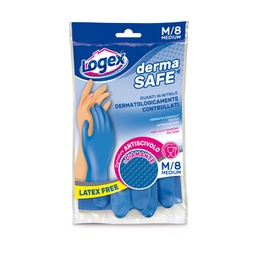 [88970] Guanti in nitrile DERMASAFE tg. M Blu