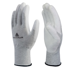 [92226] Guanto antistatico in poliestere/carbonio VE702PESD Tg.10 col. bianco