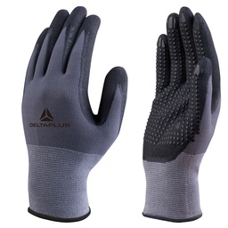 [73631] GUANTO DI PRECISIONE VE727NO Tg.10 palmo NITRILE/PU + puntini