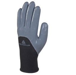 [88941] Guanto in maglia di poliestere VE715gr Tg.08 col. grigio/nero