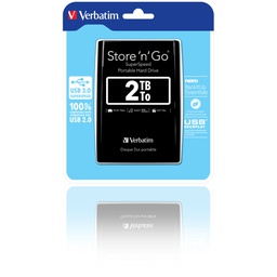 [VERB53177] HARD DISK PORTATILE STORE 'N' GO USB 3.0 DA 2TB BLACK