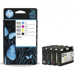 [HP6ZC71AE] Hp Confezione da 4 inchiostri originali HP 932/933 BK/C/M/Y