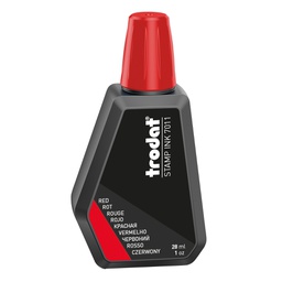[80410] INCHIOSTRO ROSSO 28ml per TIMBRO IN GOMMA 7011 TRODAT